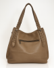 Дамска чанта еко кожа бежова, модел 483BE Дамска чанта еко кожа бежова, модел 483BE
