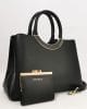 Дамска чанта CHRISBELLA черна, средно голяма 2507H Дамска чанта CHRISBELLA черна, средно голяма 2507H