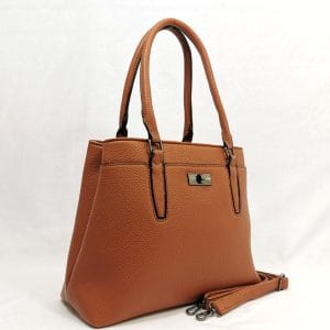 Дамска чанта цвят "камел", средно голяма 3393KA