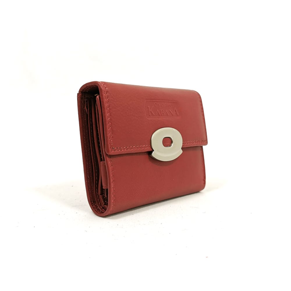 damsko-portmone-GAP24228HCH-9 Дамско портмоне от естествена кожа, червено-GAP 24228CH