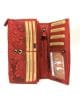 Портмоне от естествена кожа червена гама, голямо GAP 21857CH