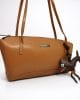 Дамска чанта от естествена кожа камел, модел 12203KA Дамска чанта от естествена кожа камел, модел 12203KA