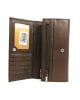 Портмоне от естествена кожа 0807TK тъмно кафяво, голямо