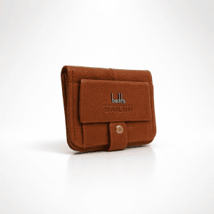 Портмоне 3076KO цвят коняк, малко, естествена кожа, за колан