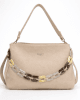 Чанта с декорация Diana Co 921-2BE бежова, средна