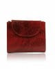 Портмоне от естествен лак, червено, малко, вертикално 44-1CH