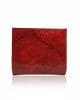 Портмоне от естествен лак, червено, малко, вертикално 44-1CH