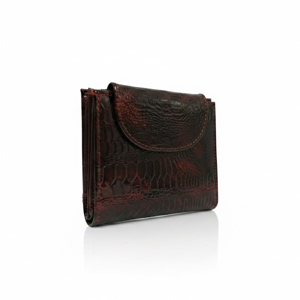 portmone-44-6 Портмоне от естествен лак, бордо, малко, вертикално 44-1BO