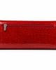 Портмоне от естествен лак, червено, голямо 634CHL