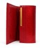 Портмоне от естествен лак, червено, голямо 634CHL