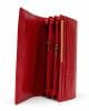 Портмоне от естествен лак, червено, голямо 634CHL