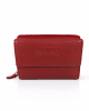 Тъмно червено портмоне от естествена кожа GAP24159TCH средно по големина, вертикално