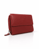 Тъмно червено портмоне от естествена кожа GAP24159TCH средно по големина, вертикално