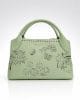 Дамска светло зелена чанта с апликация модел 2238Z малка