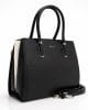 Дамска черна чанта с къси дръжки за работа модел 352H средно голяма