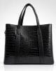 Чанта David Jones черна с кроко ефект модел 7692H средно голяма Чанта David Jones черна с кроко ефект модел 7692H средно голяма