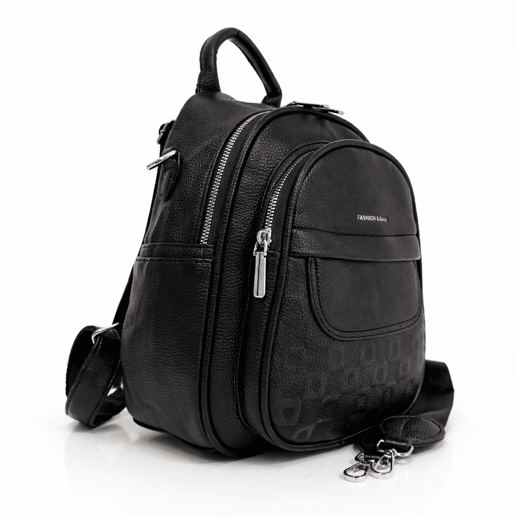 ranica-131220-17 Дамска раница от еко кожа, малка и компактна, идеален избор за ежедневието.