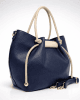 Дамска чанта еко кожа тъмносиня, модел 1105TC