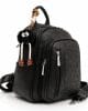 Дамска раница еко кожа черна, модел 13636-5 H