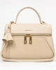 Дамска чанта от еко кожа, екрю, официална, модел 2704 EKR