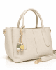 Дамска чанта еко кожа екрю, малка, модел 80086EKR