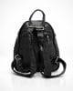 Дамска раница с релефни букви модел 138818H черна, малка