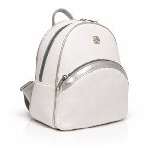 Раница Еврика бяла със сребристо модел 2427BSR