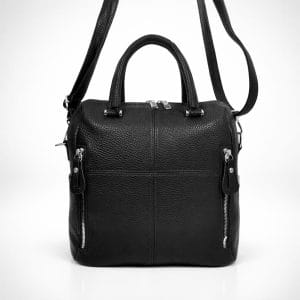 черна чанта-раниса с три прегради