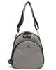 Малка чанта-раничка Alex&Mia от гумиран eko материал модел 8876SV сива