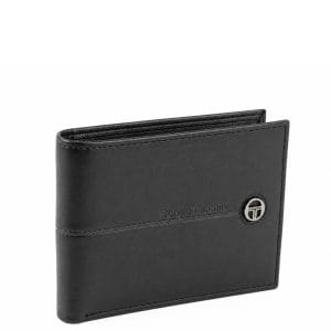Начало Портфейл Sergio Tacchini без копче от естествена кожа